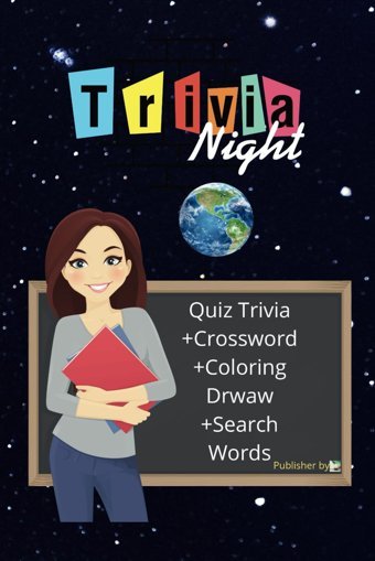Quiz trivia +Crossword+Coloring draw+Search Words