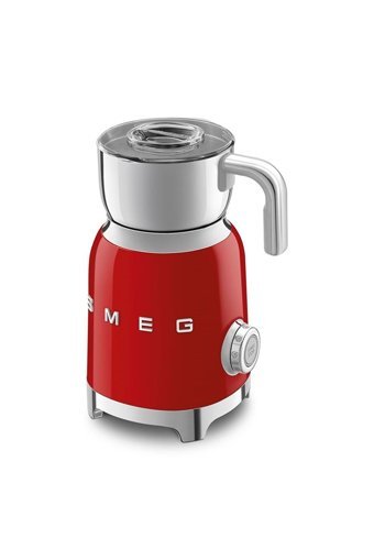 Smeg 50's Style MFF11RDEU Elektrikli 600 ml Hazneli Kırmızı Süt Köpürtücü
