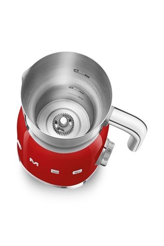 Smeg 50's Style MFF11RDEU Elektrikli 600 ml Hazneli Kırmızı Süt Köpürtücü
