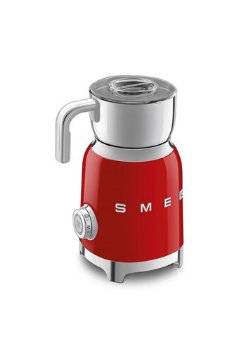 Smeg 50's Style MFF11RDEU Elektrikli 600 ml Hazneli Kırmızı Süt Köpürtücü