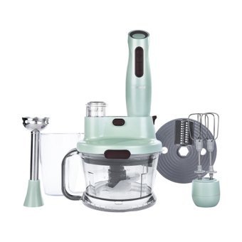 Homend Vintage Functional Doğrayıcılı Rendeli Çırpıcılı 1000 W Mutfak Robotu Yeşil
