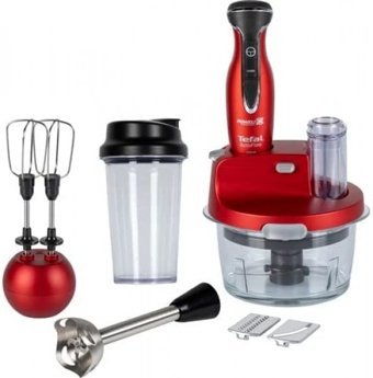 Tefal Powerlix Activflow HB234 Doğrayıcılı Rendeli Çırpıcılı 1000 W Mutfak Robotu Kırmızı