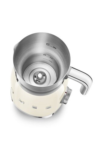 Smeg 50's Style MFF11CREU Elektrikli 600 ml Hazneli Krem Süt Köpürtücü