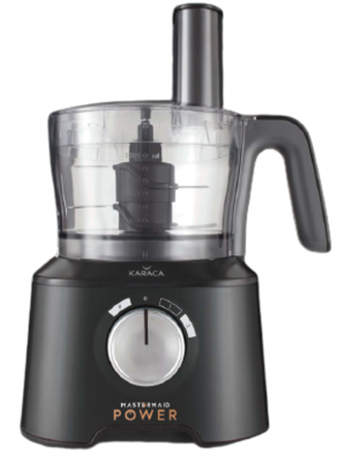 Karaca Mastermaid Power Multifunctional 10 in 1 Doğrayıcılı Rendeli Çırpıcılı 2000 W Mini Mutfak Robotu Siyah