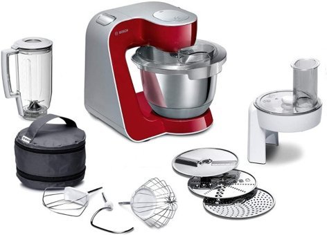 Bosch MUM58720 Doğrayıcılı Rendeli Çırpıcılı 1000 W Kırmızı Mutfak Robotu