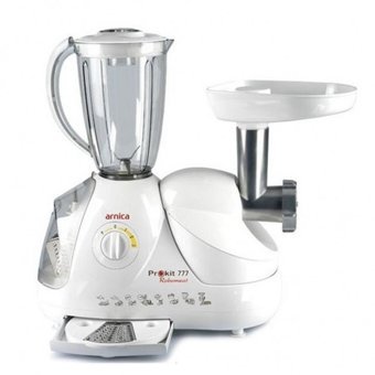 Arnica Prokit Robomeat 777 Doğrayıcılı Rendeli 800 W Beyaz Mutfak Robotu