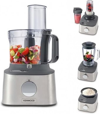 Kenwood FDM316SS Doğrayıcılı Rendeli Çırpıcılı 800 W Gri Mutfak Robotu