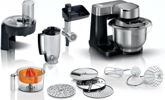 Bosch MUMS2VM40 Doğrayıcılı Rendeli Çırpıcılı 900 W Siyah Mutfak Robotu