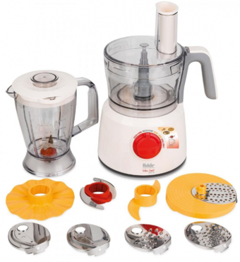 Fakir Mix Self Doğrayıcılı Rendeli 1000 W Beyaz Mini Mutfak Robotu