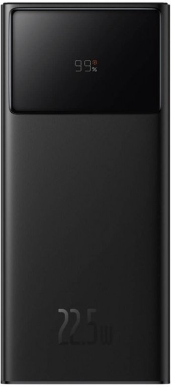 Baseus Star-Lord 20000 mAh Hızlı Şarj Dijital Göstergeli USB & Type C Çoklu Kablolu Powerbank Siyah