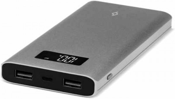 Ttec AlumiSlim 10000 mAh Hızlı Şarj Dijital Göstergeli Micro USB Çoklu Kablolu Powerbank Gümüş