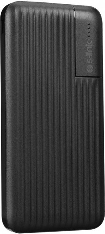 S-link G101 10000 mAh Hızlı Şarj USB & Type C Çoklu Kablolu Powerbank Siyah