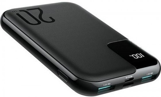 Joyroom JR-QP190 10000 mAh Hızlı Şarj Dijital Göstergeli USB & Type C Çoklu Kablolu Powerbank