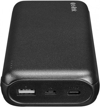 S-link G205 20000 mAh Hızlı Şarj USB & Type C Çoklu Kablolu Powerbank Siyah