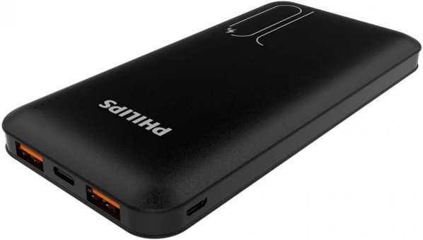 Philips DLP6812CB 10000 mAh Hızlı Şarj Dijital Göstergeli USB & Type C Çoklu Kablolu Powerbank