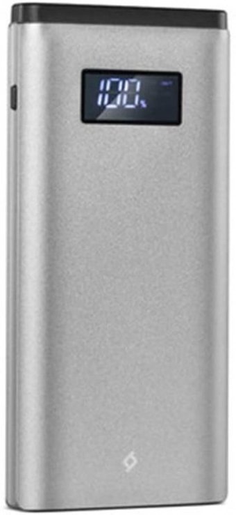 Ttec AlumiSlim 10000 mAh Hızlı Şarj Dijital Göstergeli USB & Type C Çoklu Kablolu Powerbank Gri