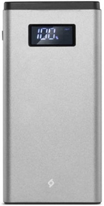 Ttec AlumiSlim 10000 mAh Hızlı Şarj Dijital Göstergeli USB & Type C Çoklu Kablolu Powerbank Gri