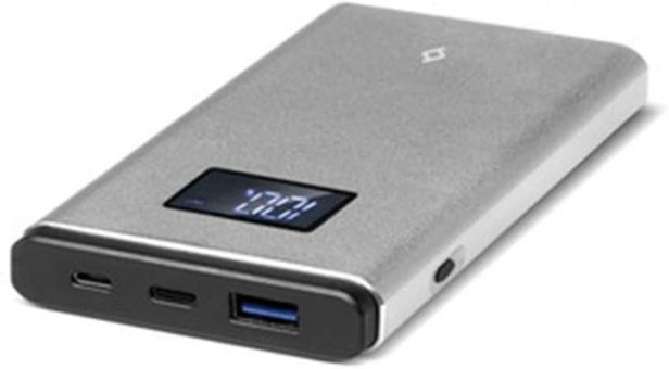 Ttec AlumiSlim 10000 mAh Hızlı Şarj Dijital Göstergeli USB & Type C Çoklu Kablolu Powerbank Gri