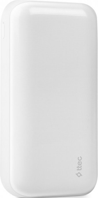 Ttec ReCharger Ultra 30000 mAh Hızlı Şarj USB & Type C Çoklu Kablolu Powerbank Beyaz
