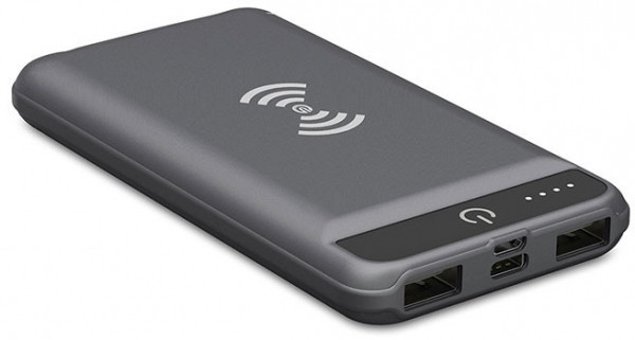 S-link Swapp 8000 mAh Hızlı Şarj Işıklı Lightning Çoklu Kablolu Powerbank Gri