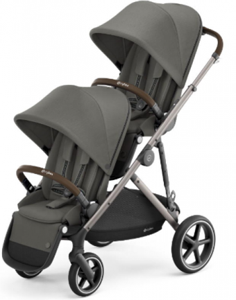 Cybex Gazelle S Taupe Çift Yönlü Katlanabilir 360 Derece Dönen Tam Yatar Puset Bebek Arabası Gri