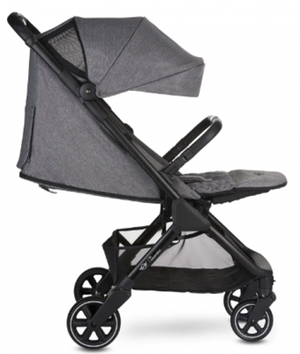 Easywalker Buggy Snap Katlanabilir Tek Elle Kapanan 360 Derece Dönen Tam Yatar Kabin Tipi Travel Sistem Bebek Arabası Gri