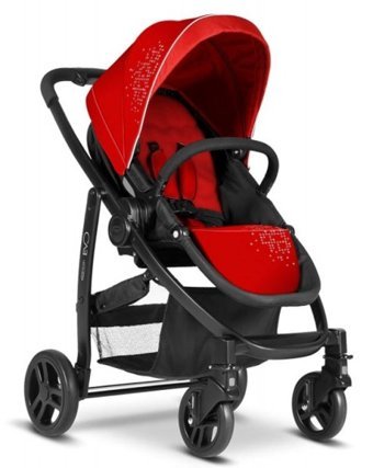 Graco Evo Çift Yönlü Katlanabilir Tek Elle Kapanan 360 Derece Dönen Tam Yatar Kabin Tipi Travel Sistem Bebek Arabası Kırmızı