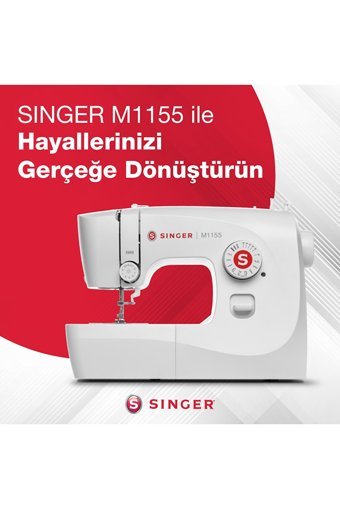 Singer M1155 Otomatik Düz Dikiş Çok Fonksiyonlu Elektrikli Dikiş Makinesi