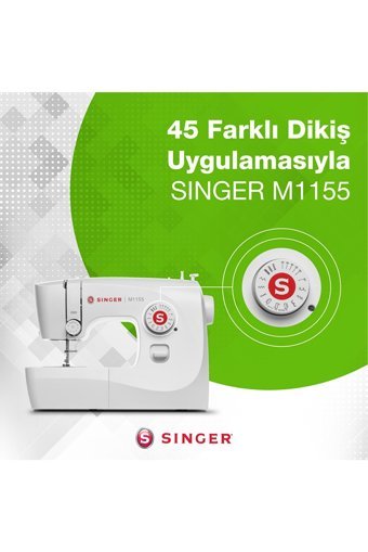 Singer M1155 Otomatik Düz Dikiş Çok Fonksiyonlu Elektrikli Dikiş Makinesi