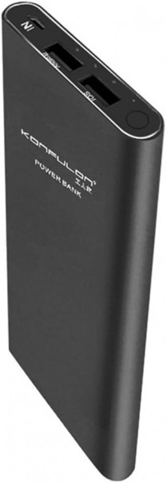 Konfulon A2 10000 mAh Hızlı Şarj Micro USB Çoklu Kablolu Powerbank Siyah