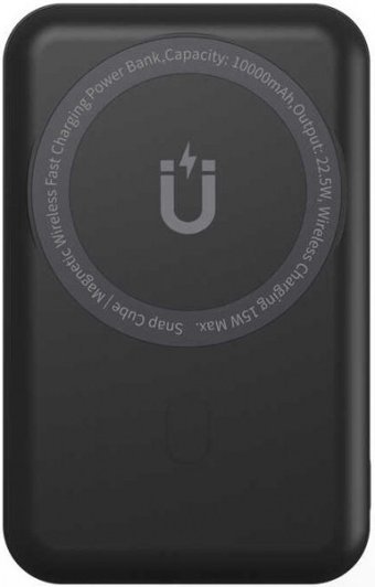 Wiwu SC10000 10000 mAh Hızlı Şarj Mıknatıslı USB & Type C Kablolu Powerbank Siyah