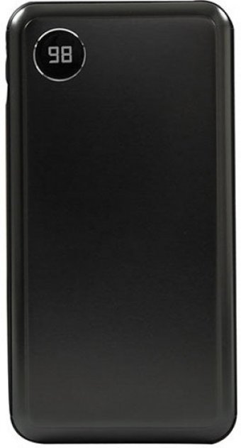 S-link IP-QC10PD 10000 mAh Hızlı Şarj Dijital Göstergeli USB & Type C Çoklu Kablolu Powerbank Siyah