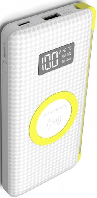 Pineng PN-888PD 10000 mAh Hızlı Şarj Dijital Göstergeli USB & Type C Çoklu Kablolu Powerbank Beyaz