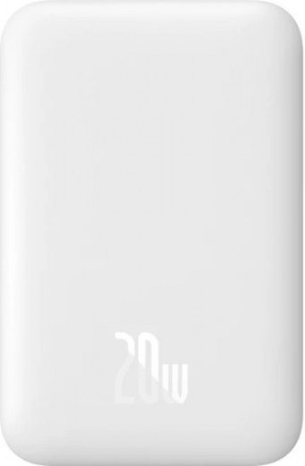 Baseus PPCXW06 6000 mAh Hızlı Şarj USB & Type C Çoklu Kablolu Powerbank Beyaz