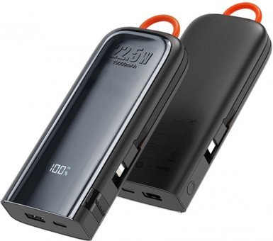 Mcdodo MC-116 10000 mAh Hızlı Şarj Dijital Göstergeli USB & Type C Çoklu Kablolu Powerbank