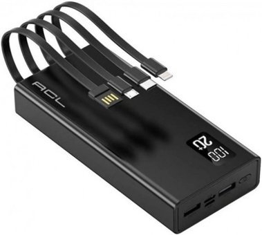 ACL PW-13 20000 mAh Hızlı Şarj Dijital Göstergeli USB & Type C Çoklu Kablolu Powerbank