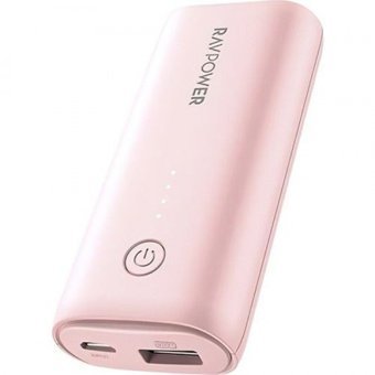 RAVPower RP-PB169 6700 mAh Hızlı Şarj Micro USB Kablolu Powerbank Pembe