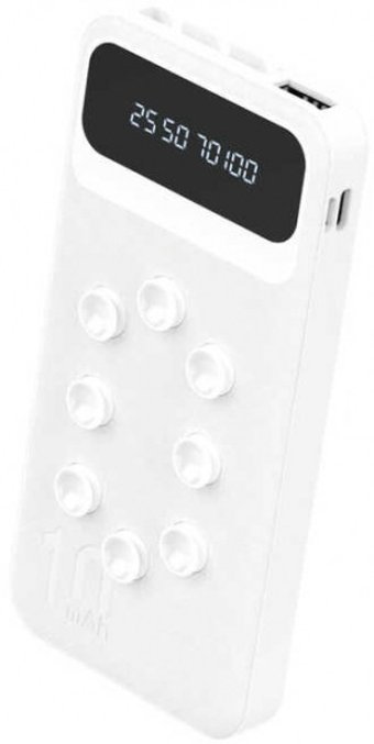 Zore ZR-PW02 10000 mAh Hızlı Şarj Vantuzlu Dijital Göstergeli USB & Type C Çoklu Kablolu Powerbank