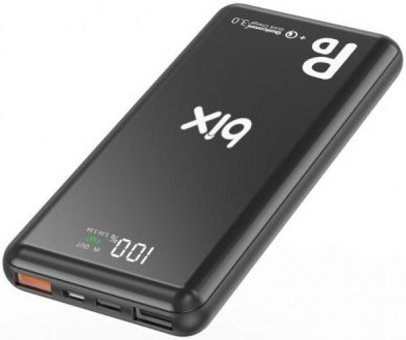 Bix PB101 10000 mAh Hızlı Şarj Dijital Göstergeli USB & Type C Çoklu Kablolu Powerbank