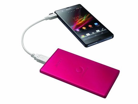 Sony CP-F5 5000 mAh Micro USB Kablolu Powerbank Fuşya