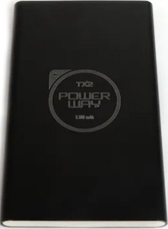 Powerway TX2 3500 mAh Micro USB Kablolu Powerbank Siyah