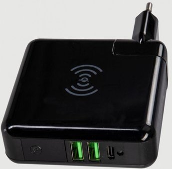 Swiss Charger 6700 mAh Hızlı Şarj Dijital Göstergeli USB & Type C Çoklu Kablolu Powerbank