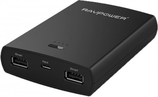 RAVPower RP-PB071 10400 mAh Hızlı Şarj Micro USB Çoklu Kablolu Powerbank