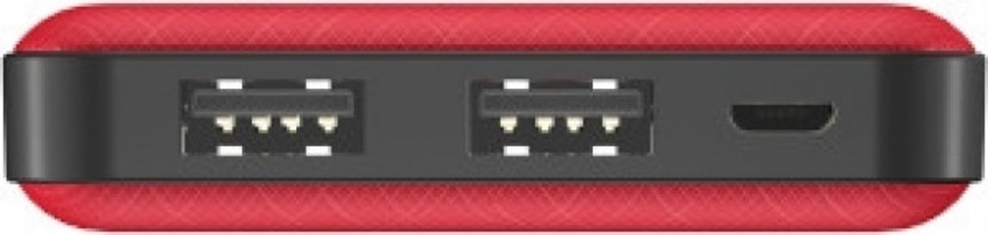 Energizer UE10053 10000 mAh Hızlı Şarj Micro USB Çoklu Kablolu Powerbank Kırmızı