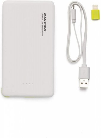 Pineng PN-952 5000 mAh Hızlı Şarj Micro USB Çoklu Kablolu Powerbank Beyaz