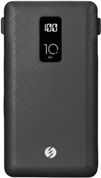 S-link IP-T100C 10000 mAh Hızlı Şarj Dijital Göstergeli USB & Type C Çoklu Kablolu Powerbank Siyah