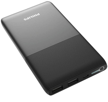Philips DLP9001N 10000 mAh Hızlı Şarj Micro USB Çoklu Kablolu Powerbank Siyah