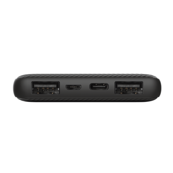 Trust Primo 10000 mAh Hızlı Şarj USB & Type C Çoklu Kablolu Powerbank Siyah