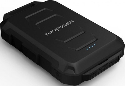 RAVPower RP-PB044 10050 mAh Hızlı Şarj Işıklı Micro USB Çoklu Kablolu Powerbank Siyah