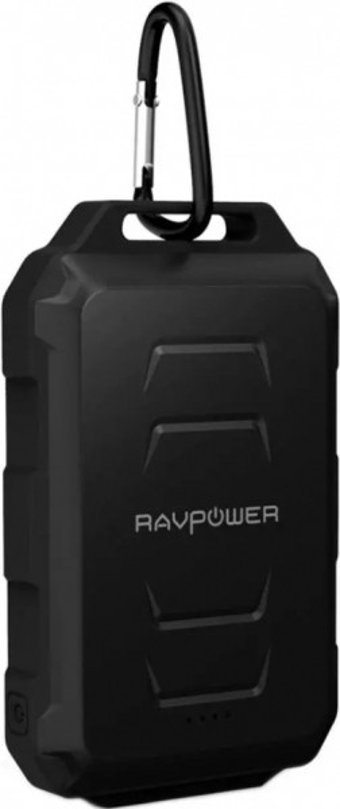RAVPower RP-PB044 10050 mAh Hızlı Şarj Işıklı Micro USB Çoklu Kablolu Powerbank Siyah